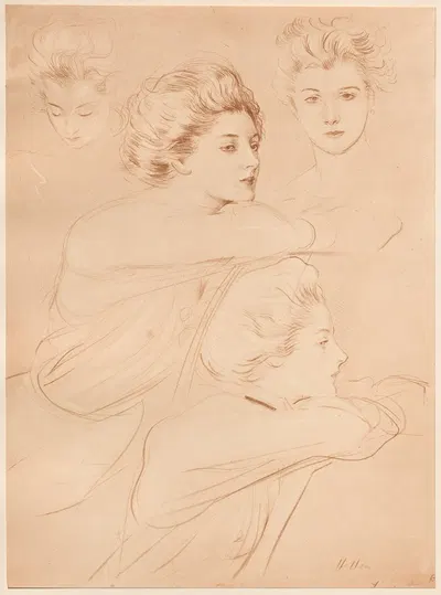 Парижанка by Поль Сезар Элью, 1898-1899 — digital art print download