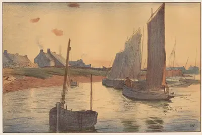 Грусть на море by Рауль Андре Ульман, 1898-1899 — digital art print download