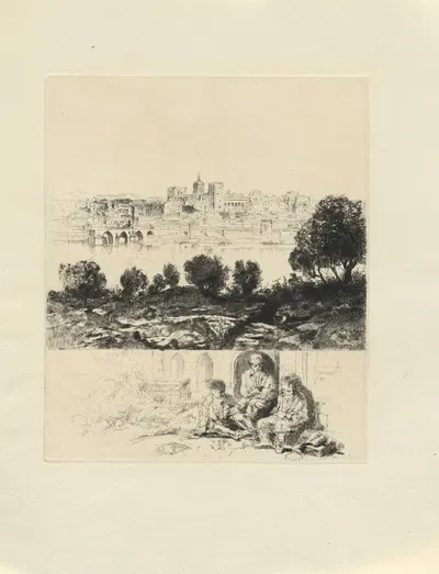 Фредерик Мистраль; Мемуары и рассказы, пл. 04 by Огюст Бруэ, 1937 — digital art print download