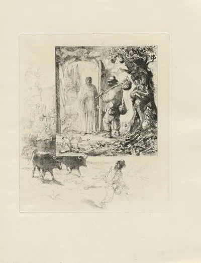 Фредерик Мистраль; Мемуары и рассказы Пл.08 by Огюст Бруэ, 1937 — digital art print download