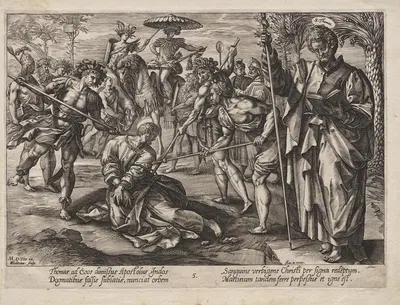 St. Thomas by Hendrick Goltzius, c. 1578 — digital art print download