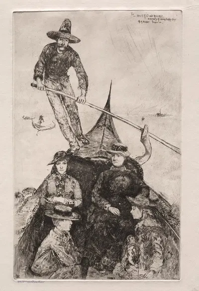 Джованни, гондольер by Отто Генри Бахер, 1881 — digital art print download