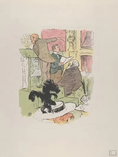 Амбруаз Томас на репетиции Франсуазы де Римини, из Le Rire, № 66, 8 февраля 1896 by После Анри де Тулуз-Лотрека, 1896 —…