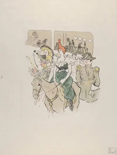 Вход Ча-у-Као, из Le Rire, № 67, 15 февраля 1896 by После Анри де Тулуз-Лотрека, 1896 — digital art print download