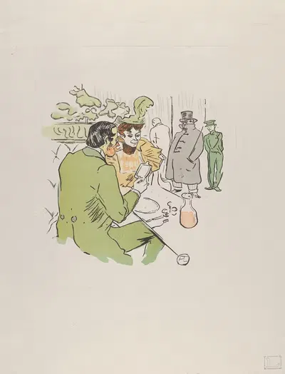 Жанна, бери, чтобы тебя не видели... by После Анри де Тулуз-Лотрека, 1897 — digital art print download