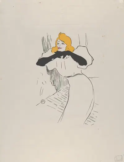 Иветт Гильбер by После Анри де Тулуз-Лотрека, 1894 — digital art print download