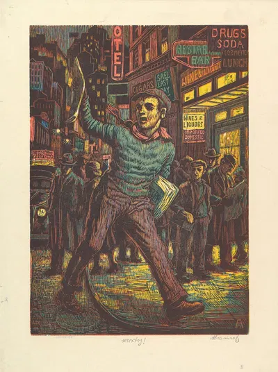 Wuxtry! by Albert Abramovitz — digital art print download