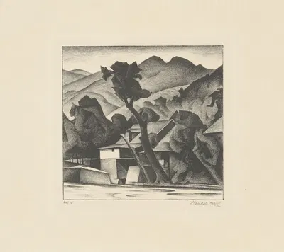 Die Mühle by Alexander Kanoldt, 1923 — digital art print download
