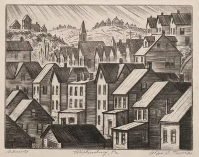 Уилкинсбург, Пенсильвания by Альпо С. Туура, 1928 — digital art print download