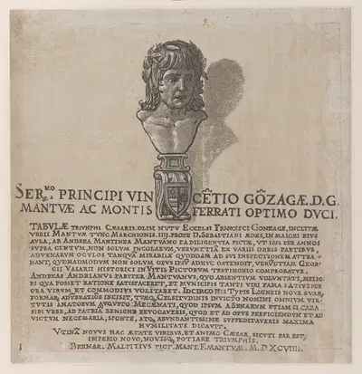 Титульная страница из 'Триумфа Юлия Цезаря' by Андреа Мантенья, 1599 — digital art print download