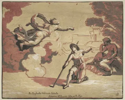 Бог, являющийся Исааку by Антон Мария Занетти Старший, 1723 — digital art print download