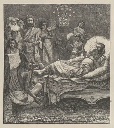 The Chronicles Being Read to the King by Артур Бойд Хоутон — digital art print download