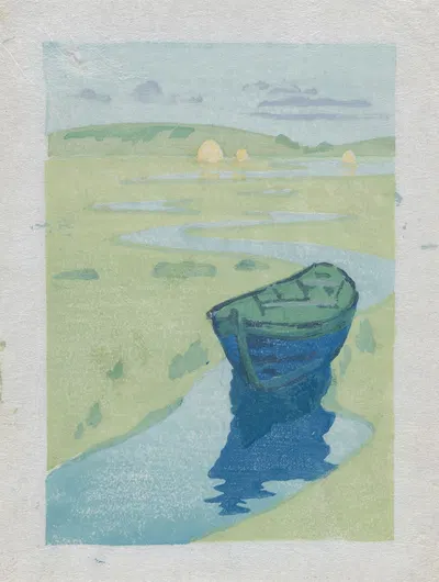 Брошенный или потерянный корабль by Артур Уэсли Доу, 1916 — digital art print download