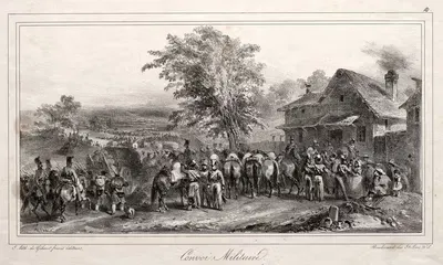 Военный конвой by Денис Огюст Мари Раффе, 1831 — digital art print download