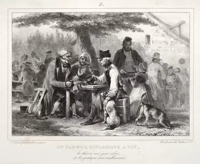 Один знаменитый дипломат сказал… by Денис Огюст Мари Раффе, 1832 — digital art print download