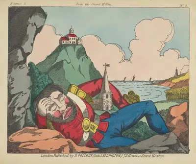 Jack and the Giant Killer, Scenes for a Toy Theater Pl.03 by Benjamin Pollock, 1870–1890 — digital art print download