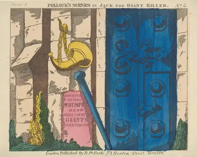 Jack and the Giant Killer, Scenes for a Toy Theater Pl.05 by Benjamin Pollock, 1870–1890 — digital art print download