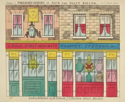 Jack and the Giant Killer, Scenes for a Toy Theater Pl.09 by Benjamin Pollock, 1870–1890 — digital art print download