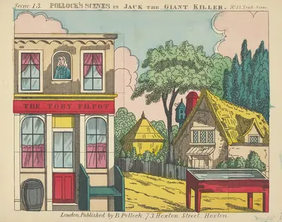 Jack and the Giant Killer, Scenes for a Toy Theater Pl.13 by Benjamin Pollock, 1870–1890 — digital art print download