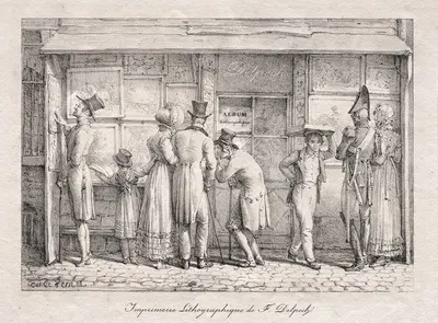 Литографическая типография Дельпеша by Карл Верне, c. 1818 — digital art print download