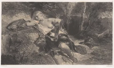 Клоринда by Селестен Нантёй, 1847 — digital art print download