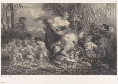 Опьянение by Селестен Нантёй, 1858 — digital art print download