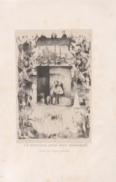 Последний день осужденного человека by Селестен Нантёй, 1833 — digital art print download