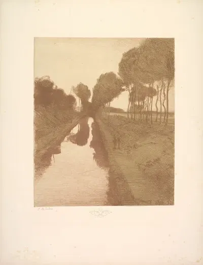 Ландшафт, Плита 3, Ремарка, Бэт by Шарль Мари Дюлак, 1892–1893 — digital art print download