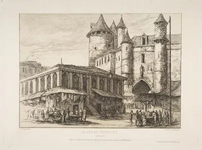 Le Grand Châtelet by Charles Meryon, 1861 — digital art print download