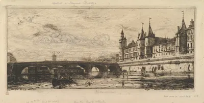 Le Pont au Change by Charles Meryon — digital art print download