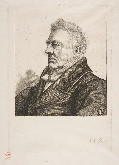 The Breton archaeologist Louis Jacques Marie Bizeul by Charles Meryon, 1861 — digital art print download