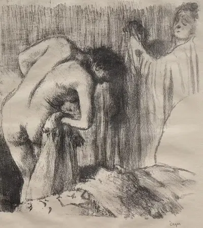 After the Bath III by Edgar Degas — digital art print download
