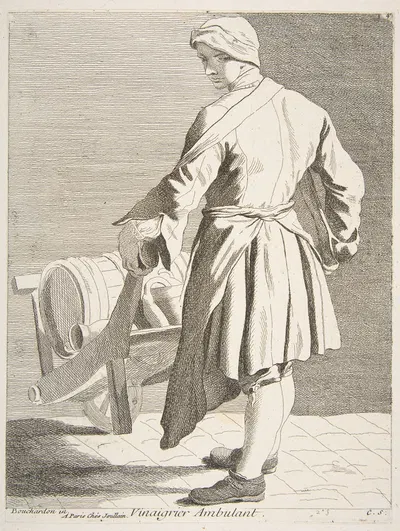 Блуждающий продавец уксуса by Эдме Бушардон, 1737-1746 — digital art print download