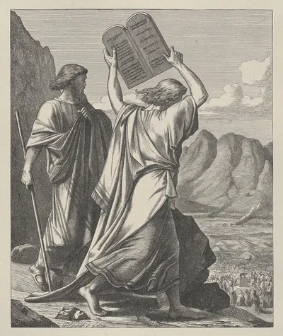 Moses Destroys the Tables [Tablets] by Эдвард Армитидж, 1881 — digital art print download