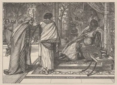 Joseph Presents His Father to Pharoah by Edward John Poynter — digital art print download