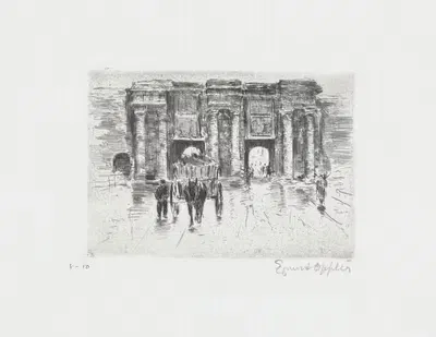 Лилль; Порт Донаи by Эрнст Опплер, 1916 — digital art print download