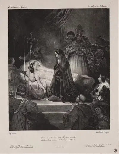 Хроники Франции; Дети Клодомира by Южен Девериа, 1829 — digital art print download