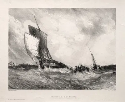 Возвращение в порт by Эжен Изабе, 1833 — digital art print download