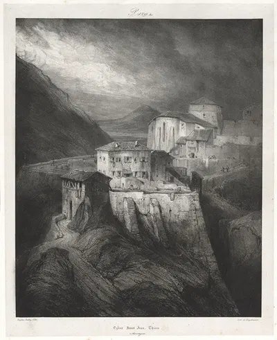 Церковь Святого Иоанна, Тьер by Эжен Изабе, 1831 — digital art print download