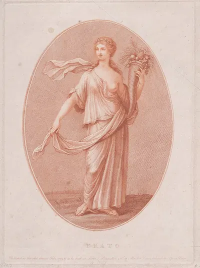 Erato by Франческо Бартолоззи, 1779 — digital art print download