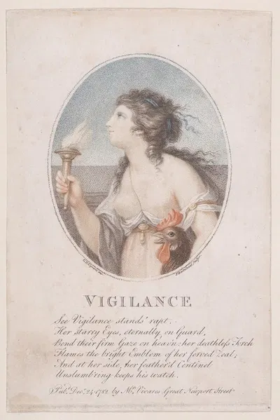 Vigilance by Франческо Бартолоззи, 1782 — digital art print download