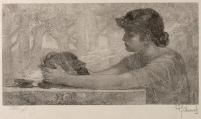 Сибилла by Фрэнсис Скотт Кинг, 1887 — digital art print download