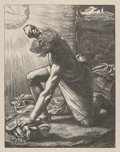 Jacob Hears the Voice of the Lord by Frederick Sandys — digital art print download
