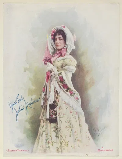 Джулия Марлоу в Барбаре Фритчи by Фредерик Моладор Спигл, 1900 — digital art print download