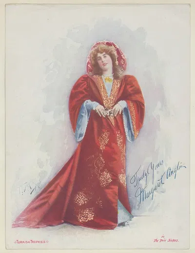 Маргарет Энглин в "Сестрах-близнецах by Фредерик Моладор Спигл, 1900 — digital art print download