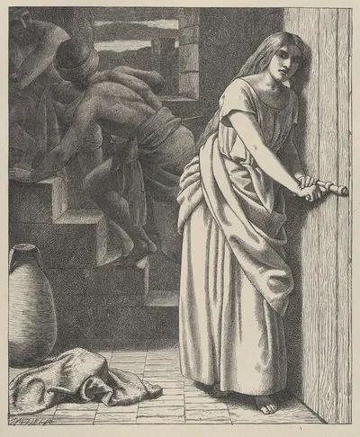 Rahab and the Spies by Frederick Richard Pickersgill — digital art print download