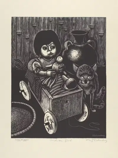 Индийская девушка by Фриц Айхенберг — digital art print download