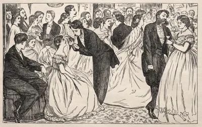 Небольшой прыжок на Харли-стрит by Джордж Дю Мориэ, 1863 — digital art print download