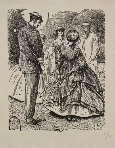 Как не играть в игру by Джордж Дю Мориэ, 1865 — digital art print download