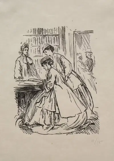 Много шума из ничего by Джордж Дю Мориэ, 1866 — digital art print download
